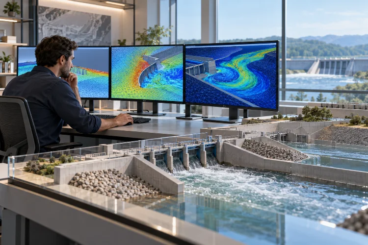 Mesh Optimization Techniques for Large-Scale Hydraulic CFD Studies